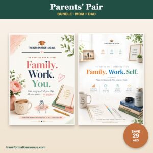 Bundle parents pair — Transformation Avenue printable for kids and teens