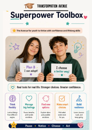 Plan B Superpower Toolbox — Flexibility & Adaptability (Ages 12–15)