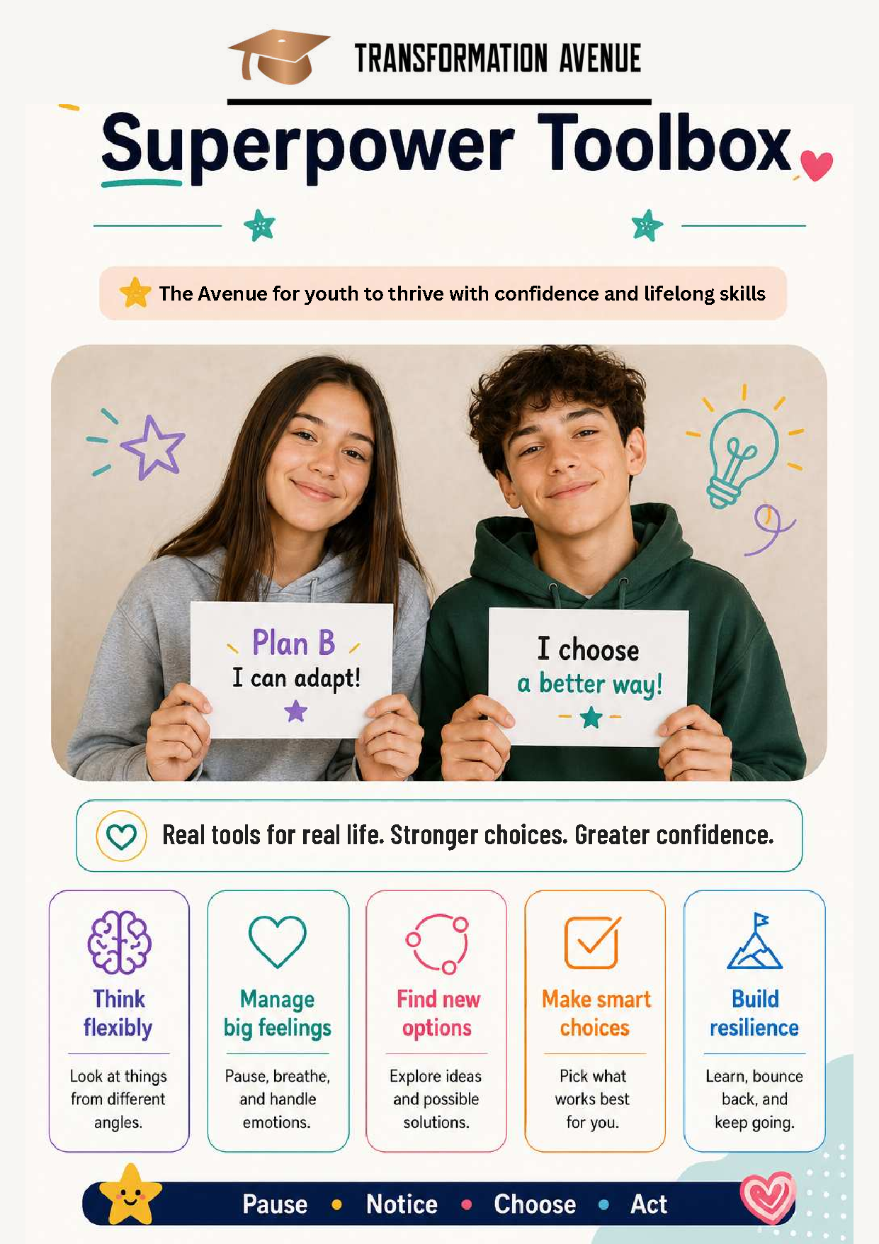 Plan B Superpower Toolbox — Flexibility & Adaptability (Ages 12–15)