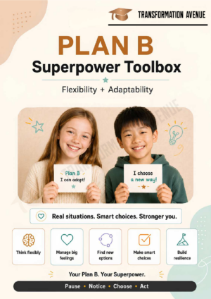 Under 11 EN — Transformation Avenue printable for kids and teens