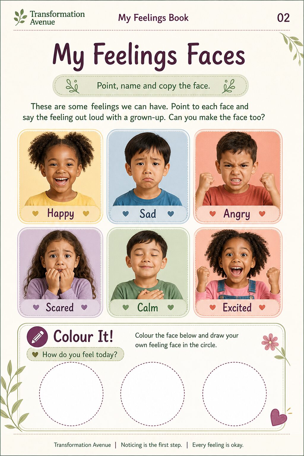 Emotional Awareness — ages 4–6