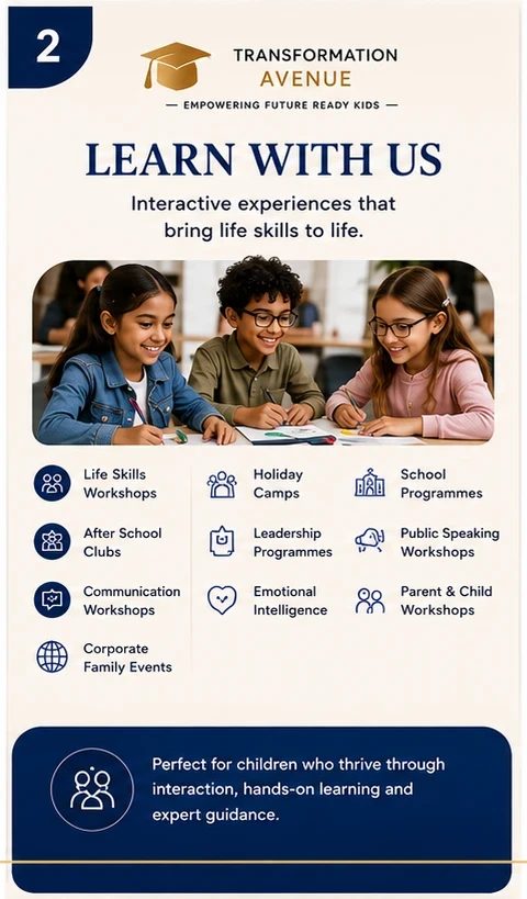 Learn with us — interactive life skills experiences
